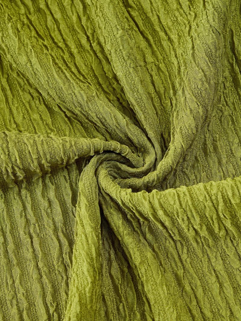 Women's V-Neck Long Sleeve Casual Top, Plain Color Fitted Design, Fall & Winter Fashion, Asymmetrical Hem, Large Size Available