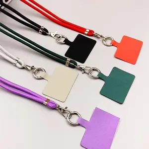 Pure Color Phone Lanyard, Adjustable Retractable Neck Strap, Hands-Free Anti-Loss Phone Chain, Minimalist Phone Accessory Gift, Phone Charm