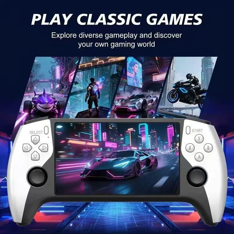 2026 New Sf3500 Upgrade Handheld Video Game Console, Portable Gaming Host, 5-Inch IPS Full HD Screen, 3000mah Long Battery Life, Ideal for Gamers