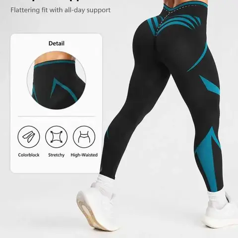 Women's Seamless High Waist Yoga Pants, High Waist Leggings, Adjustable Comfortable Fit, Ideal for Fitness and Daily Sports, Running and Gym Activities, High Elastic Activewear, Activewear Bottoms