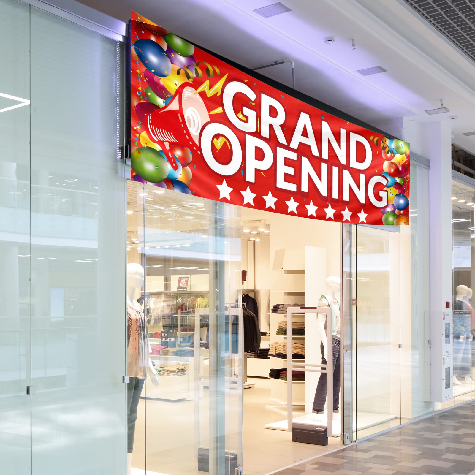 Grand Opening Banners, New Store Opening Signs and Rope, Large Advertising Backdrops, Outdoor Ceremony and Party Decorations for Store Gardens