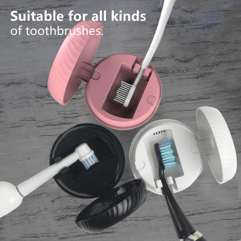 iHave Toothbrush Sanitizer – Wall-Mounted UV Toothbrush Holders for Bathrooms, Stylish Bathroom Accessories and Bathroom Decor for Home & RV, Travel Essentials, Cool Gadgets Black