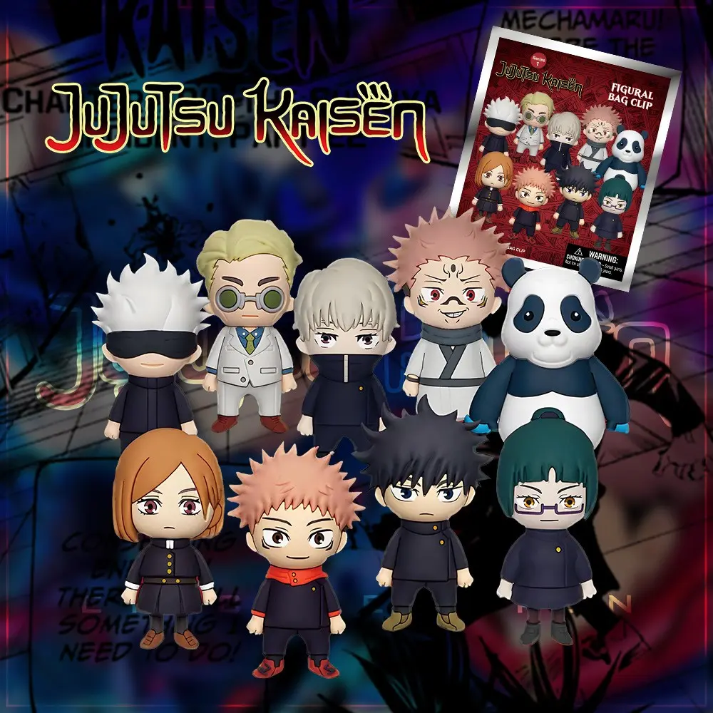 Crunchyroll Licensed Jujutsu Kaisen 3D Blind Bag Keychain, Random Yuji Gojo, Commute Office Party Bag Charm, Fan Gift