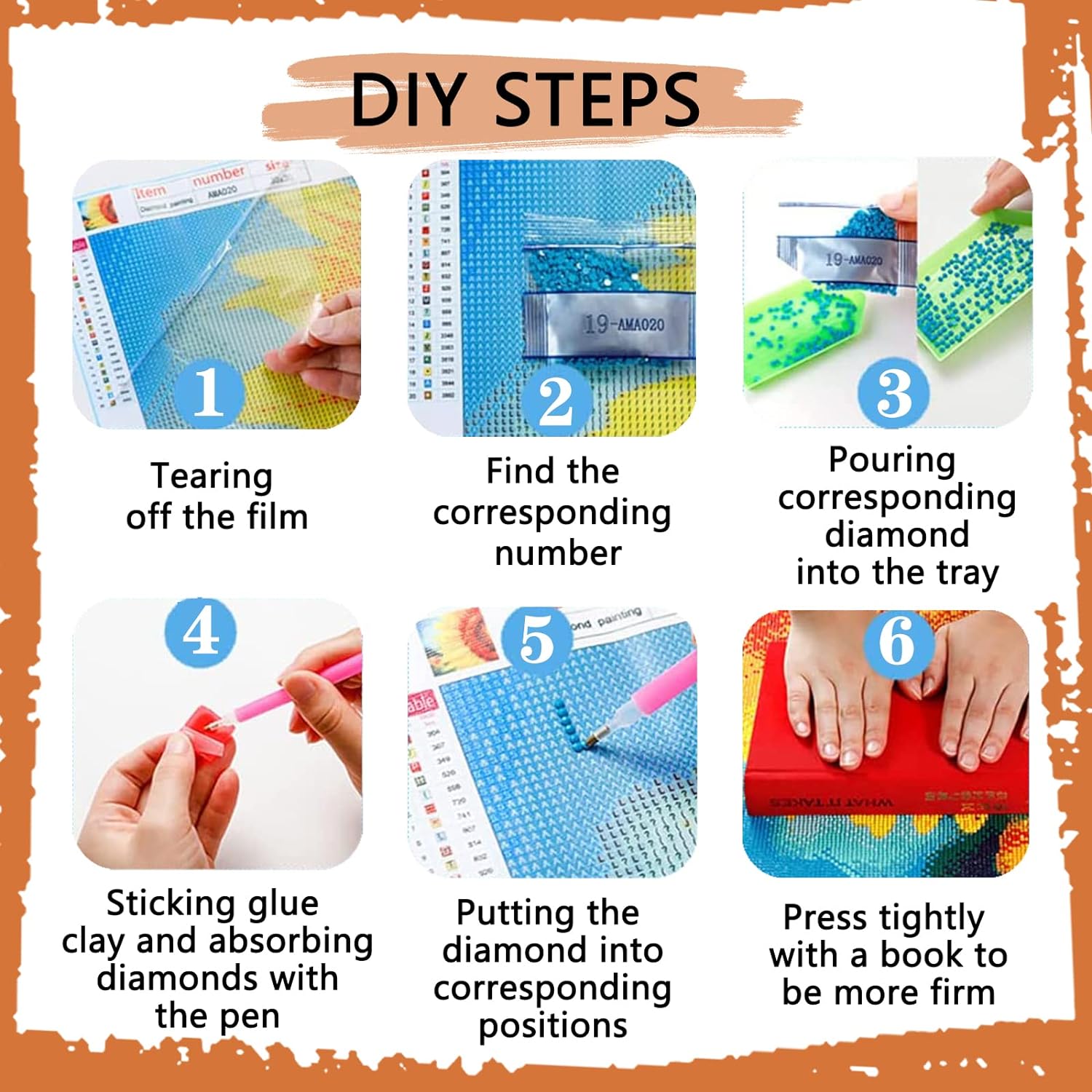 Marine Life Pattern DIY Diamond Arts Painting Kit without Frame, 4 Counts/set DIY 5D Diamond Arts Colorful Painting Kit, Wall Art Decor for Home, Diamond Painting Kits