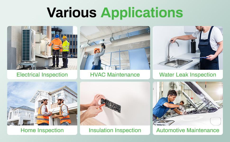 Handheld Thermal Camera AMPBANK H128, 240 x 240 TISR Resolution, 15h Battery Life Thermal Imaging Camera, 25 Hz Infrared Camera with Temperature Alarm Handheld Thermal Camera AMPBANK H128, 240 x 240 TISR Resolution, 15h Battery Life Thermal Imaging Camera, 25 Hz Infrared Camera with Temperature Alarm