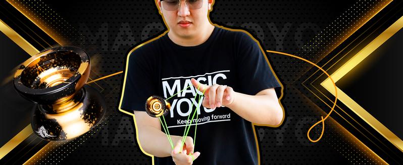 MAGICYOYO Dual Purpose Yoyo- Responsive Yoyo N11 & Unresponsive Yoyo Alloy YoYo with Yoyo Glove + Bag + Unresponsive Bearing Kit + 12 Yoyo Strings