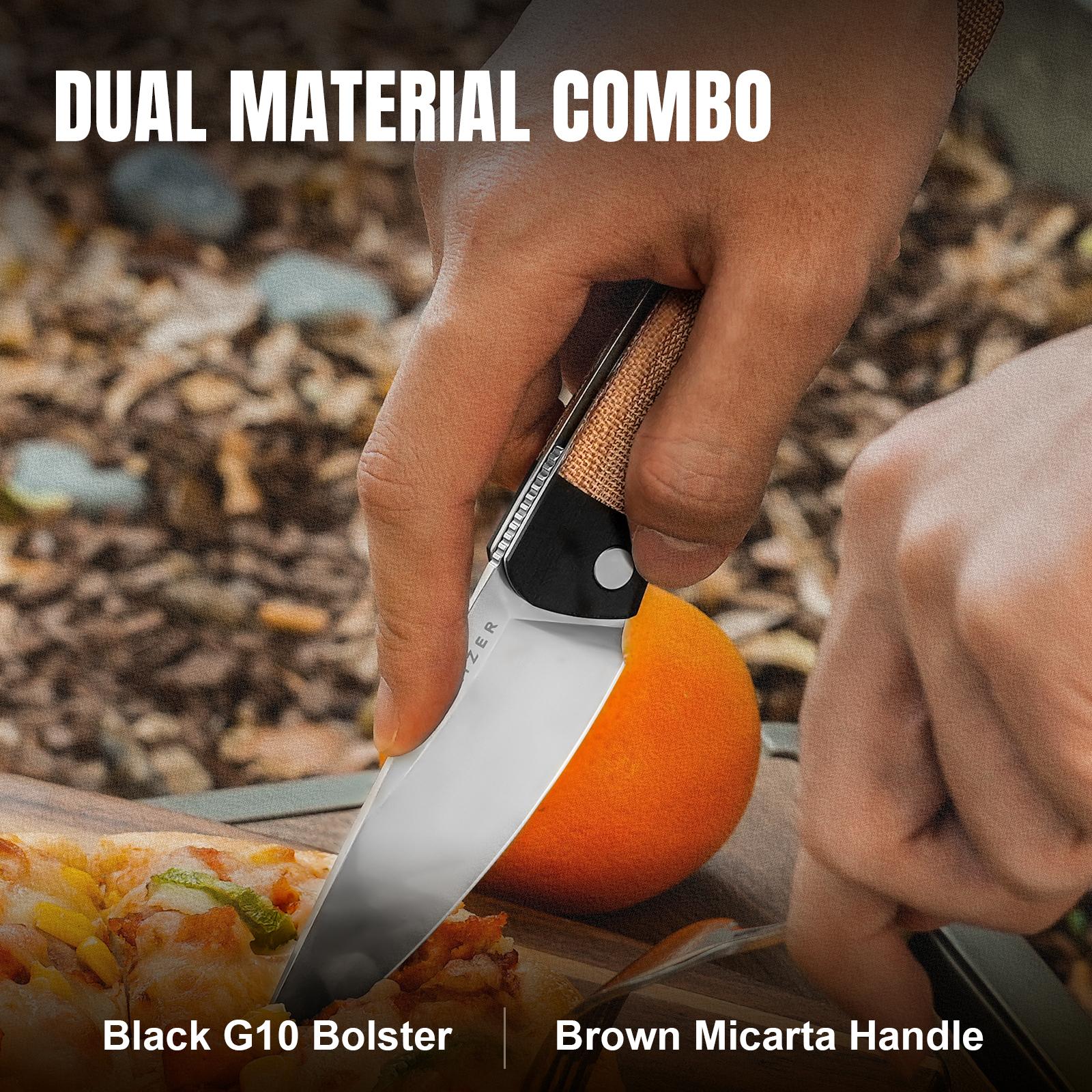 Kizer Momo Nitro-V Black G10+Micarta V4663A2 Kizer Momo Nitro-V Black G10+Micarta V4663A2