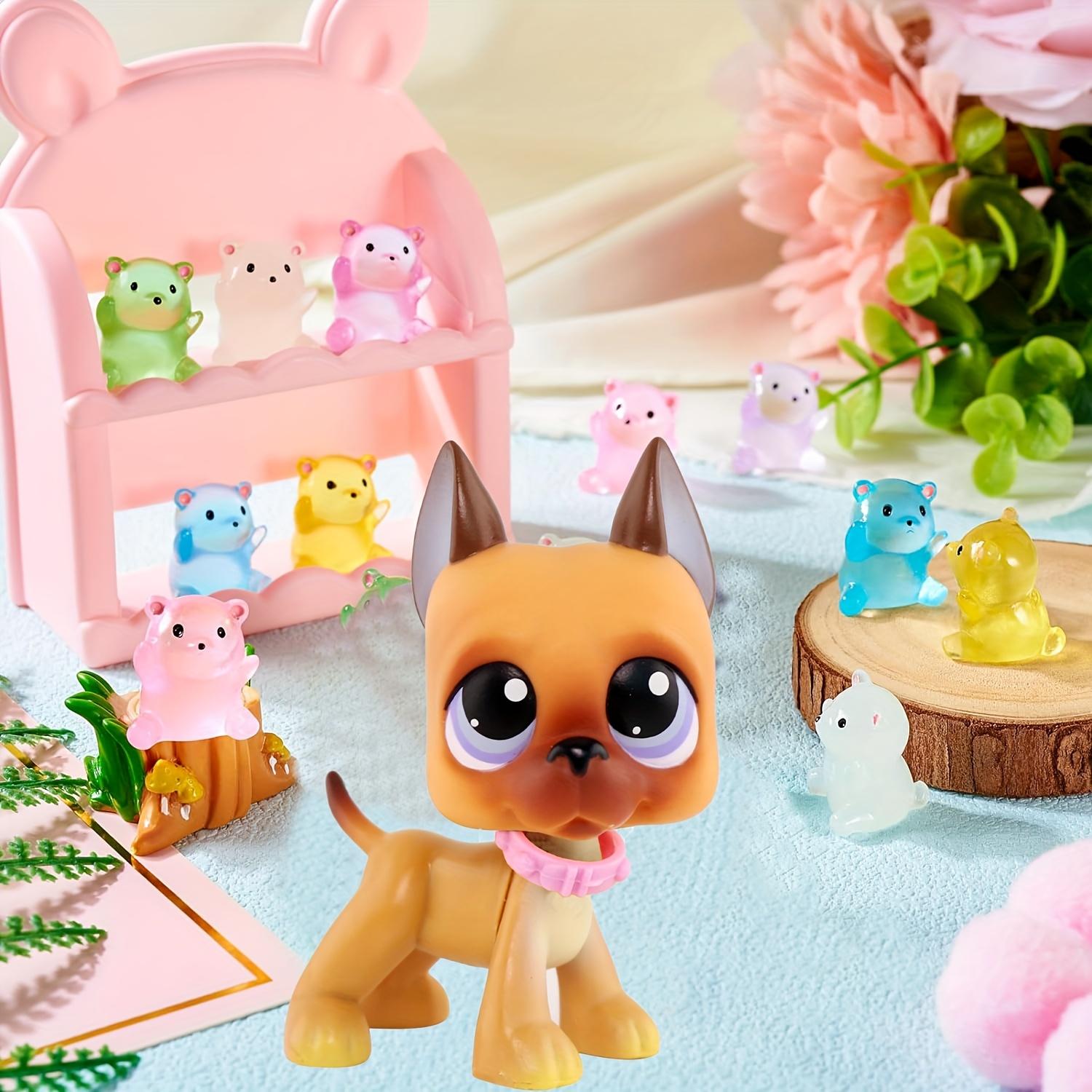 Mini Pet Shop Great Dane Collectible Dolls, Cute Accessories, Ideal for Birthday, Christmas, Halloween Gifts, Perfect for Lps Fans