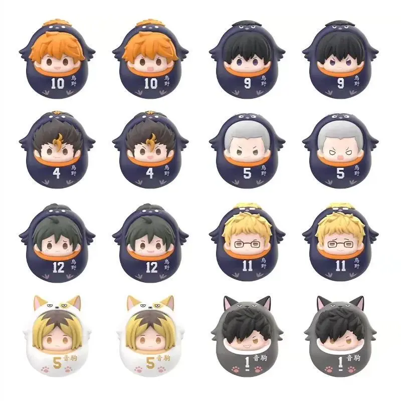 Haikyuu Junkyard Showdown  Kozume Kenma Tsukishima Kei Tsukishima Akiteru Q Version of Kawaii Doll Mini Blind Box Ornaments