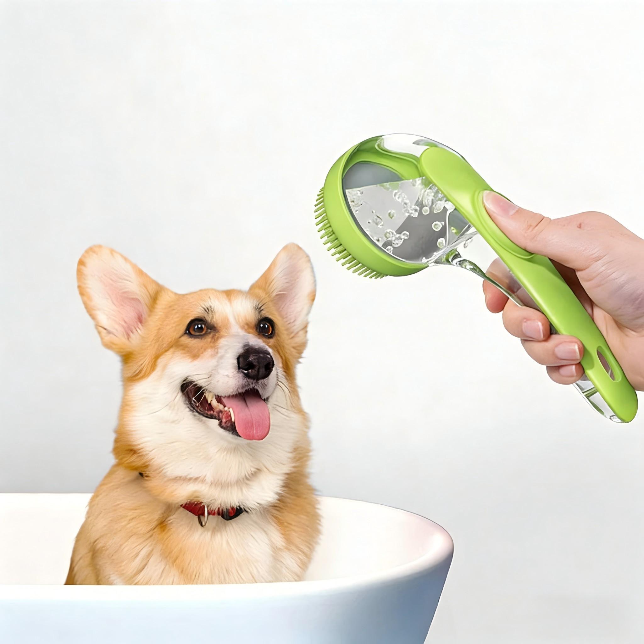Pet Bath Brush for Cats and Dogs, Silicone Massage Brush, Dog Scratching Tool, Pet Grooming Supplies, Essential Pet Care Accessories