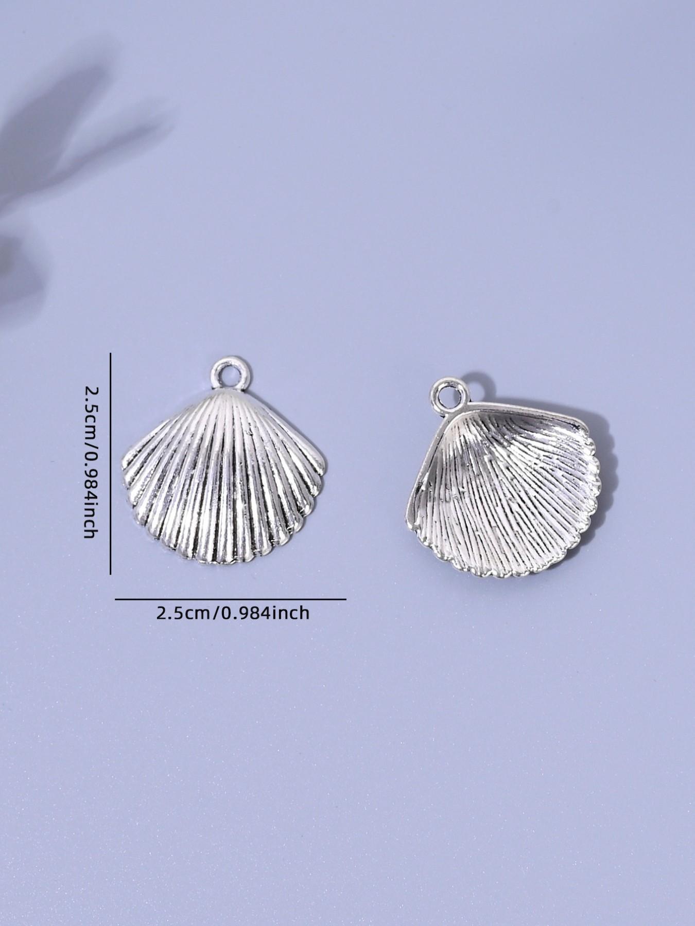 10pcs Sea Shell Starfish Conch Alloy Charms, DIY Jewelry Making Kit, Earrings Necklaces Bracelets Keychains, Daily Accessories