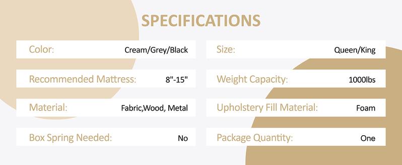 VanAcc Platform Bed Frame, Velvet Upholstered Sleigh Bed with Scroll Wingback Headboard & Footboard/Button Tufted/No Box Spring Required/Easy Assembly