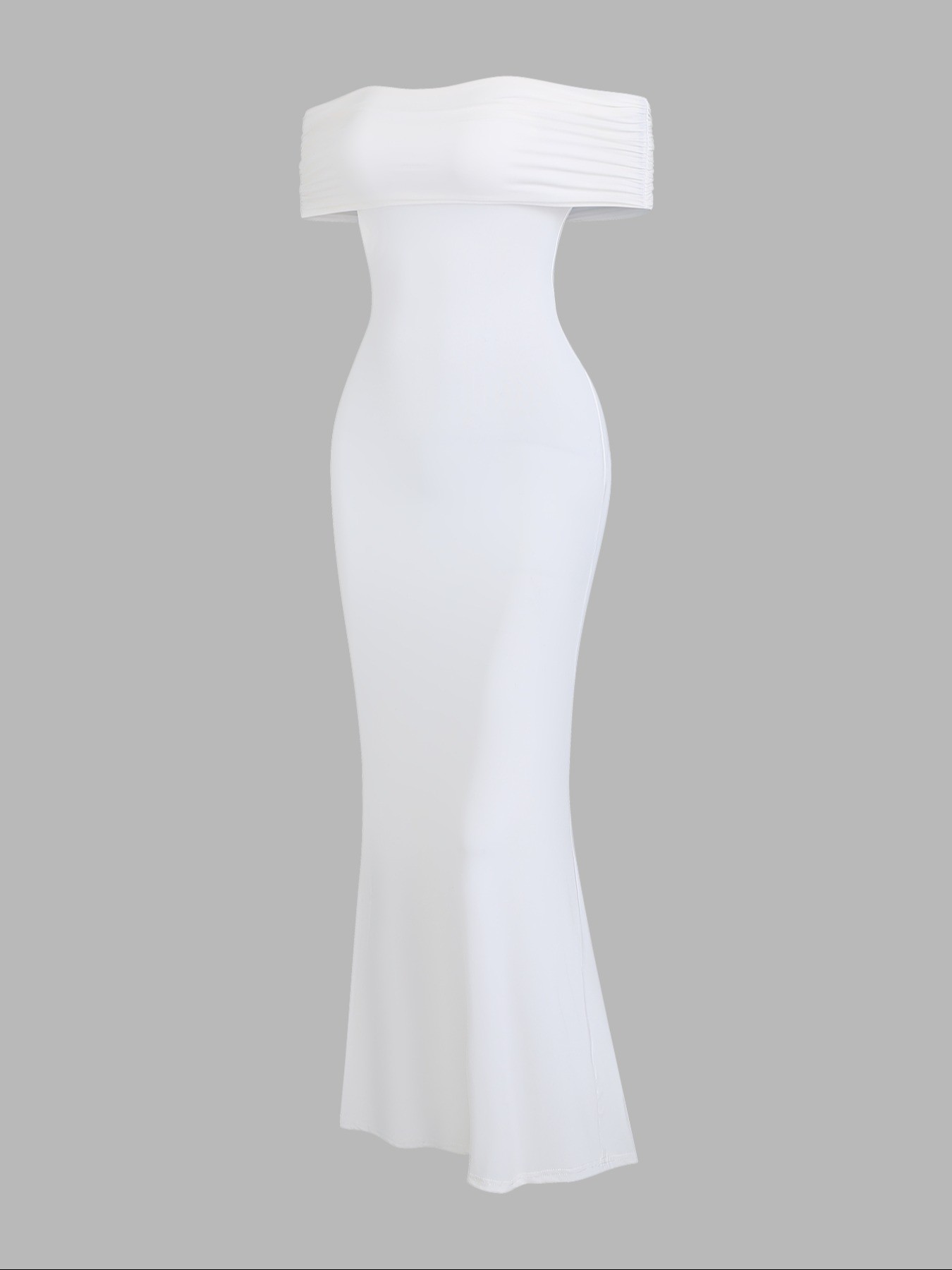 2026 Summer New Women's Elegant One-Shoulder Backless Long Slim Fit Dress, Casual Plain Pattern, Fashionable Ladies' Clothing