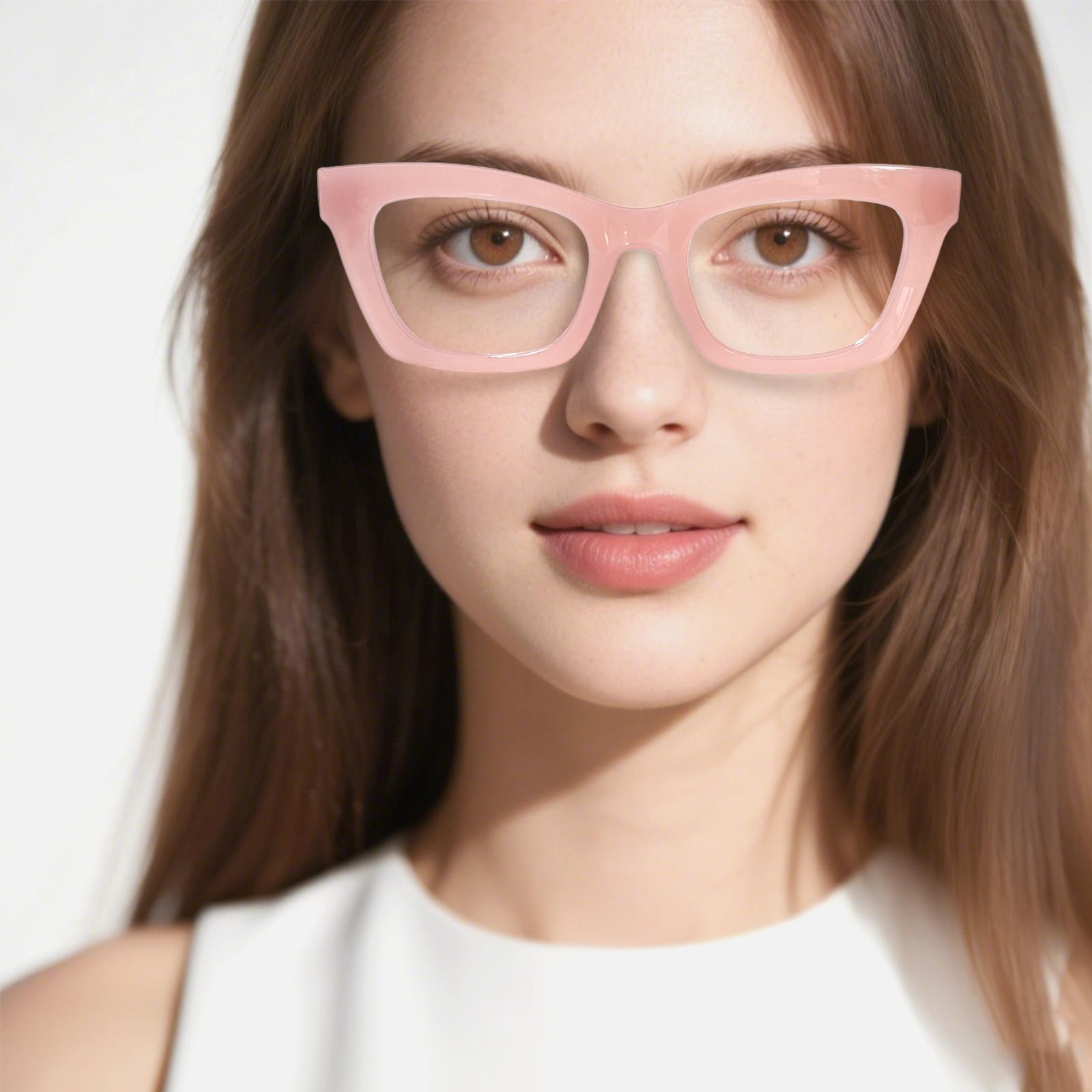 DEAAOK 3 Pack Oprah Style Reading Glasses for Women Blue Light Blocking Square Fashion Readers with Spring Hinge Computer Eyeglasses