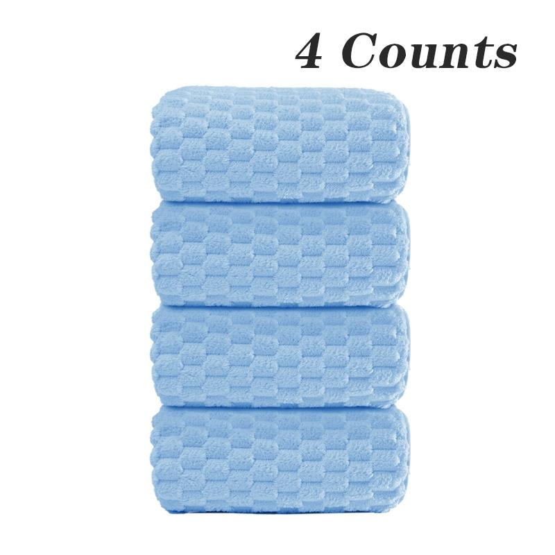 Soft Microfiber Bath Towel Set, 4 Counts/set Colorful Water Absorbent Towel, Suitable for Beaches, Bathrooms, Camping, Spas, Fast Drying, Suitable for Gym, Travel and Daily Comfort, Premium Bath Towels