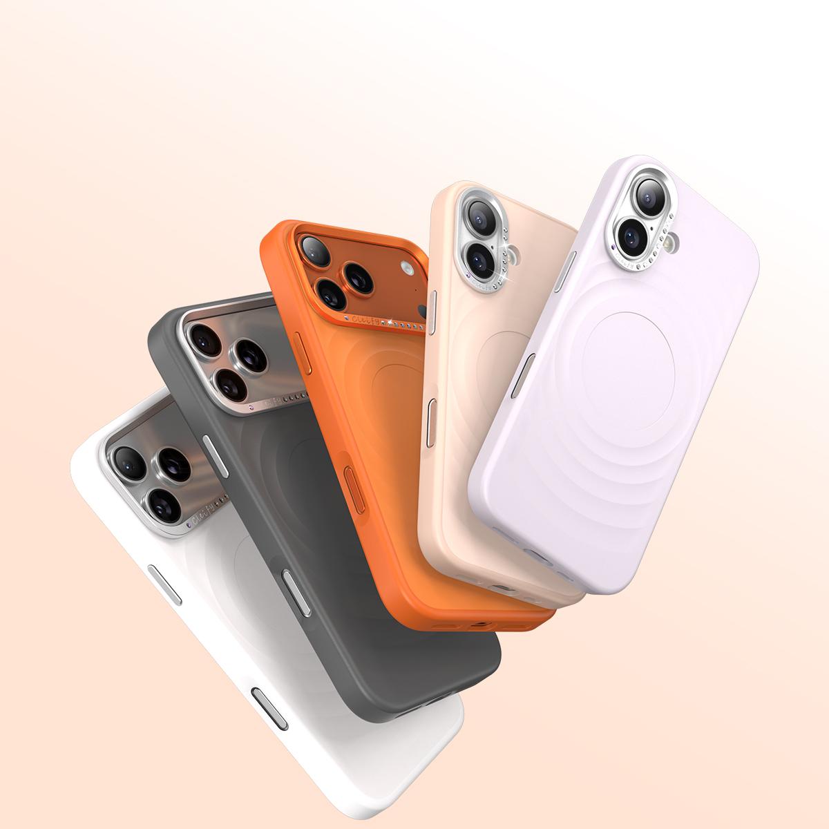 Premium Solid Color Diamond Ripple Liquid Case Cover for iPhone 17 Pro Max, Star, Anti-Drop Phone Protector, Couple Matching Design