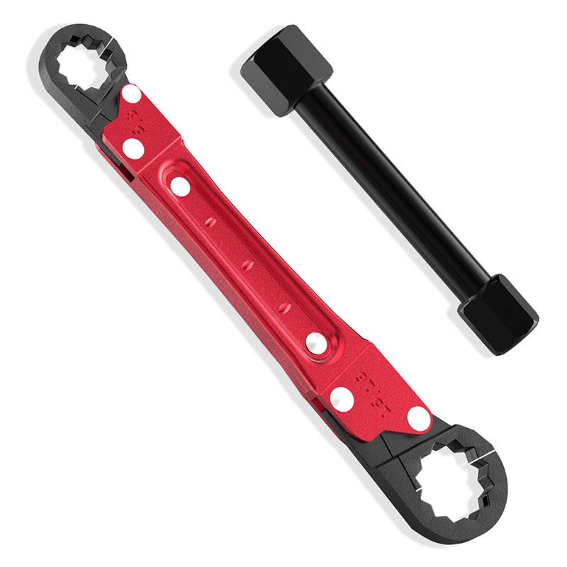 Versatile Angle Stop Wrench Kit for Professional Plumbers, Effortless Compression & Supply Nut Installations, Ideal for Tight Spaces, Ratcheting Wrench Set