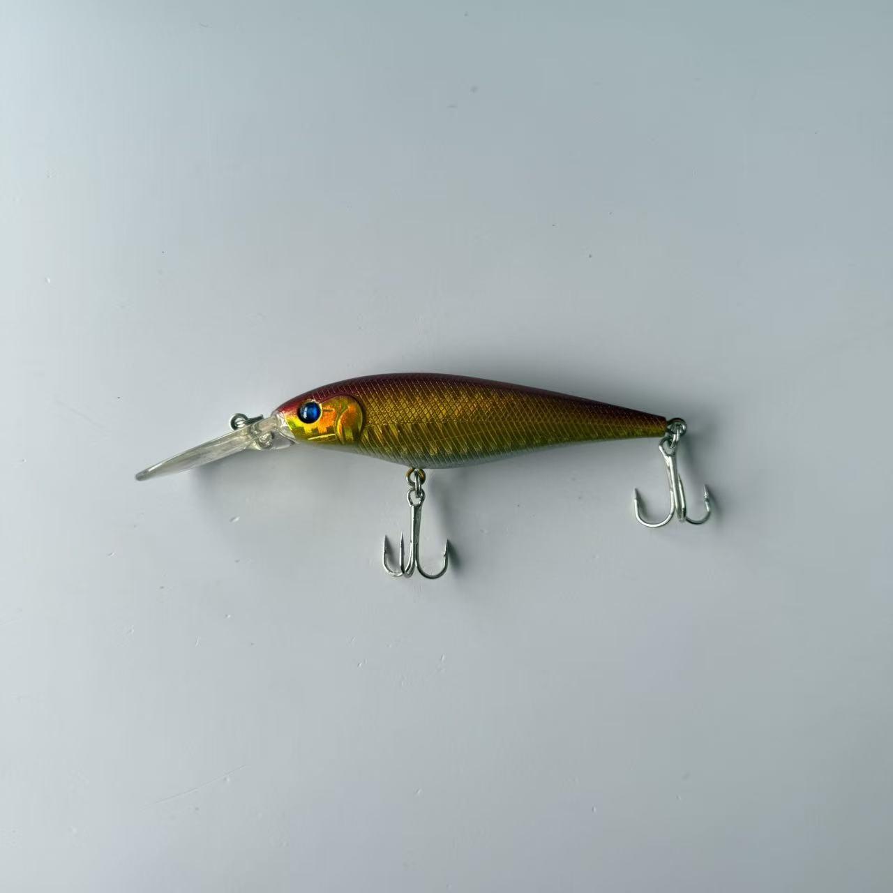 Reproduction of a famous brand, bestseller, 1 piece, Lure Long Tongue Floating Deep Diving Minnow Imitation Fish Bait for Walleye, suitable for freshwater and saltwater fishing, fishing accessories, tackle, and gear