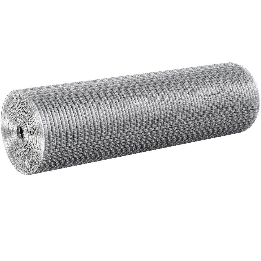 VEVOR Hardware Cloth, 1/2 inch 36inx 100 ft 19 Gauge, Hot Dipped Galvanized Wire Mesh Roll, Chicken Wire Fencing, Wire Mesh for Rabbit Cages, Garden, Small Rodents