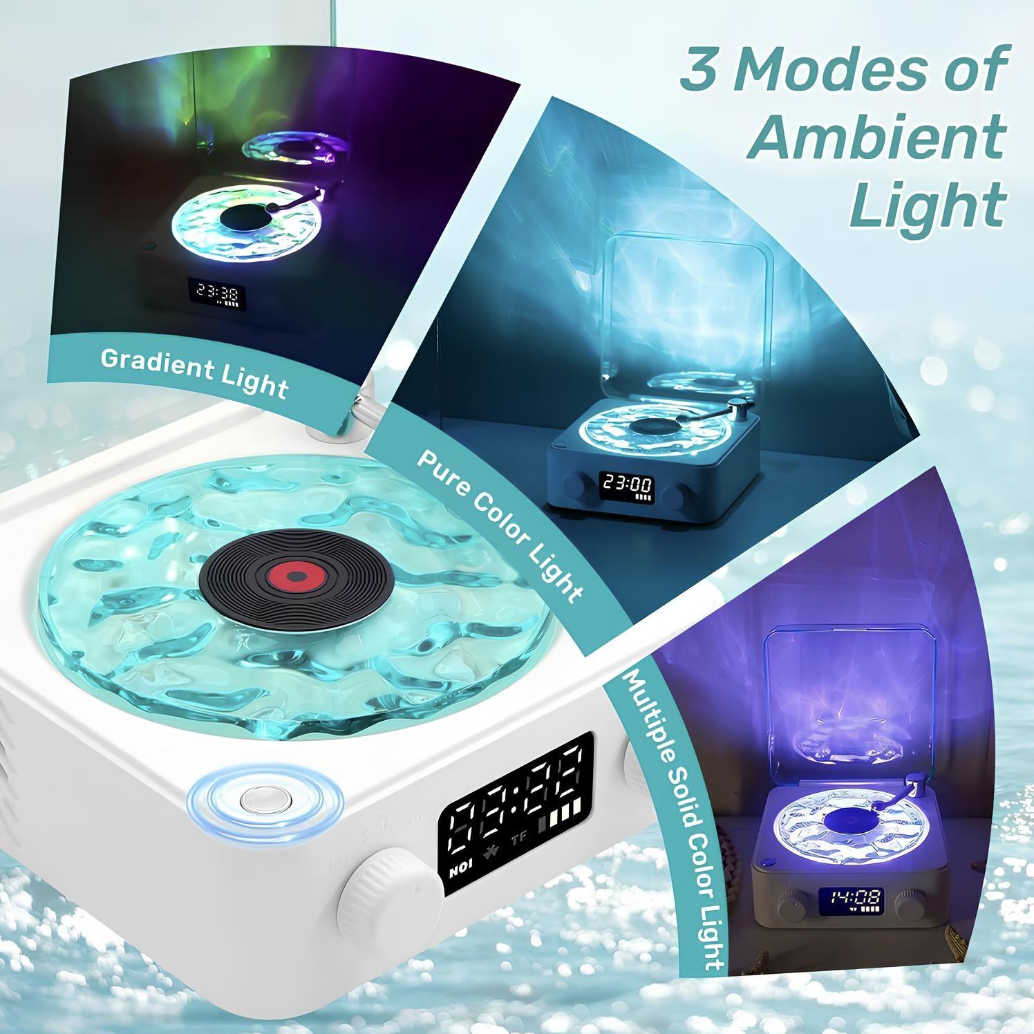 Wireless Speaker, White noise speaker, Multifunctional Desktop Speaker with USB Port & AUX Input, Speaker with Environment Light Adjustment Modes, Decorative, Gifts