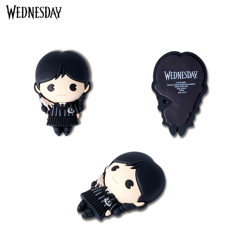 1pc Wednesday Officially Licensed Wednesday Fridge Magnets Cute Cartoon Figural Magnets for Locker Decorative Magnets for Refrigerator Office Kitchen Blackboard Gift for Family and Friend for Birthday Christmas
