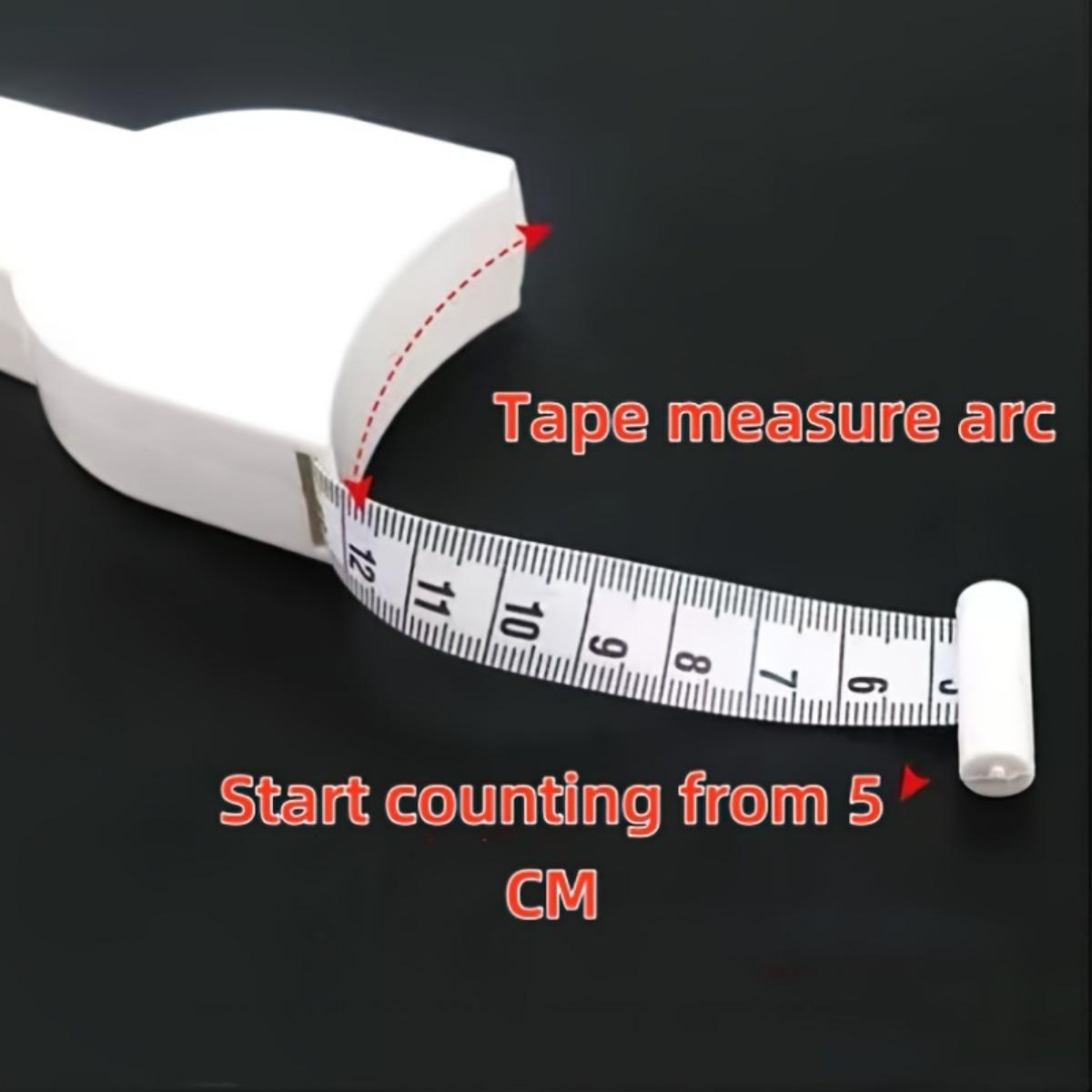 3D ruler with automatic retraction, Y-shaped waist ruler, tape measure for fitness and exercise body circumference measurement, soft leather tape measure in centimeters, tailor's, sewing, handicraft supplies, perfect Christmas and Halloween gifts