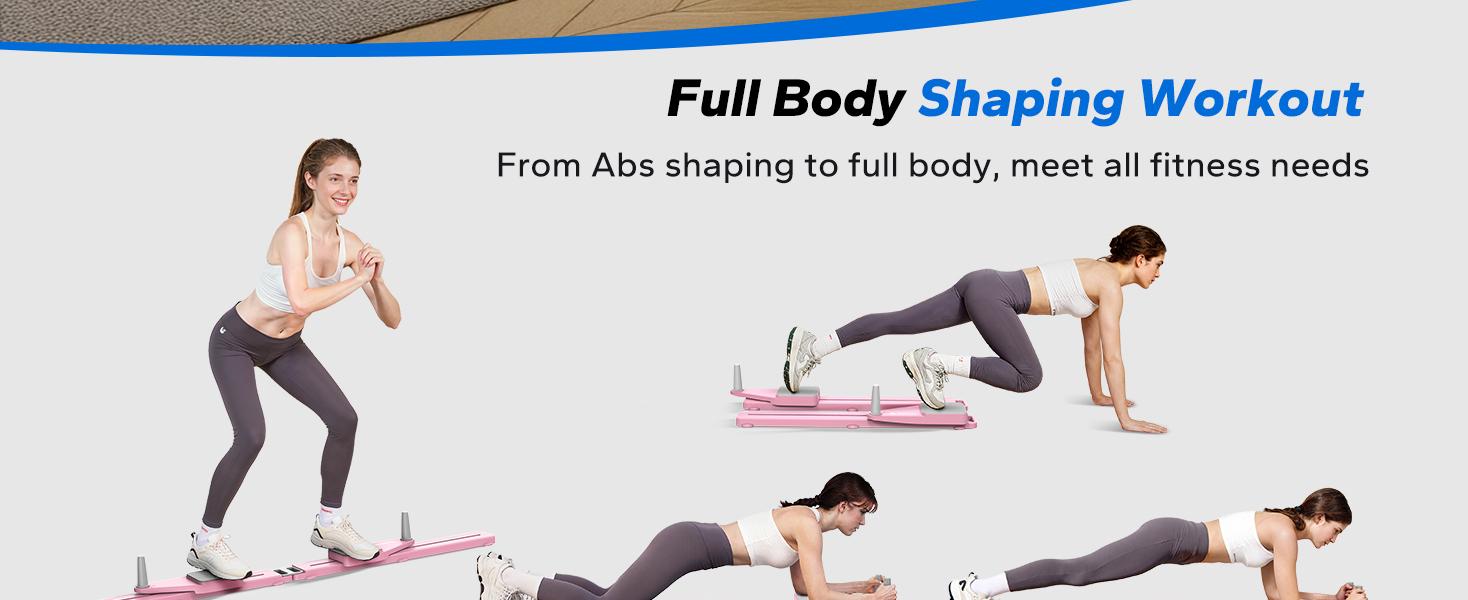 Merach Multi-functional Ab Exercise Board, Foldable Home Pilates Reformer with Knee Mat, Timer and Resistance Bands, Abs Workout Equipment for Abdominal & Core Strength Training Merach Multi-functional Ab Exercise Board, Foldable Home Pilates Reformer with Knee Mat, Timer and Resistance Bands, Abs Workout Equipment for Abdominal & Core Strength Training