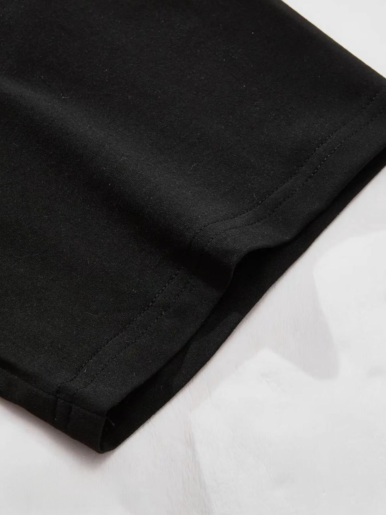 Oversize Chicago Racing Theme Polo Shirt, Men's Half-Zip Letter Print Short Sleeve, Street Style Motorcycle, Long Loose-Fit Top