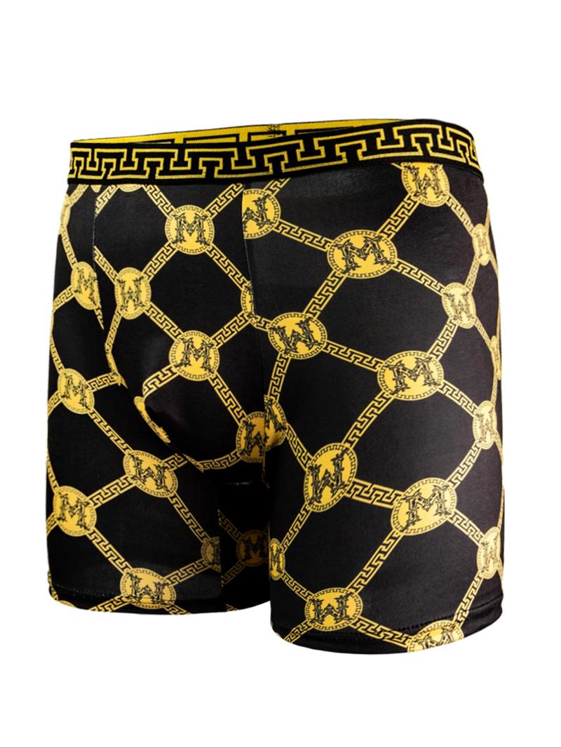 Men's Long Briefs, Comfortable High Elasticity Sportswear, Casual Fitted Underwear for All Seasons, Cycling Shorts, Sports Fitness Underwear