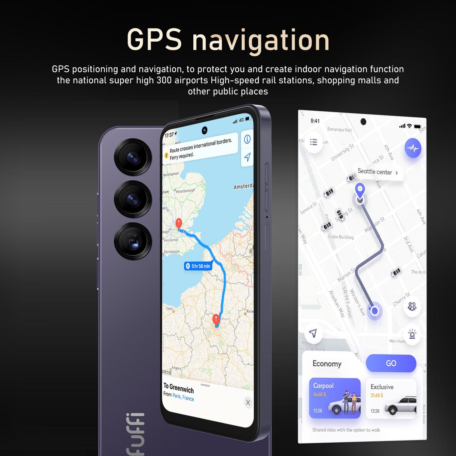 Fuffi Smartphone Android Mobile Phones Global 4g Network Dual Sim 6.56 Inch HD Screen 4GB RAM 32GB ROM 5mp+13mp Camera 3100mah Battery Quad Core Android