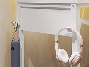 SEDETA Corner Desk with Tray and LED Lights Small Computer Desk Gamer Desktop Desktop Workstation Furniture