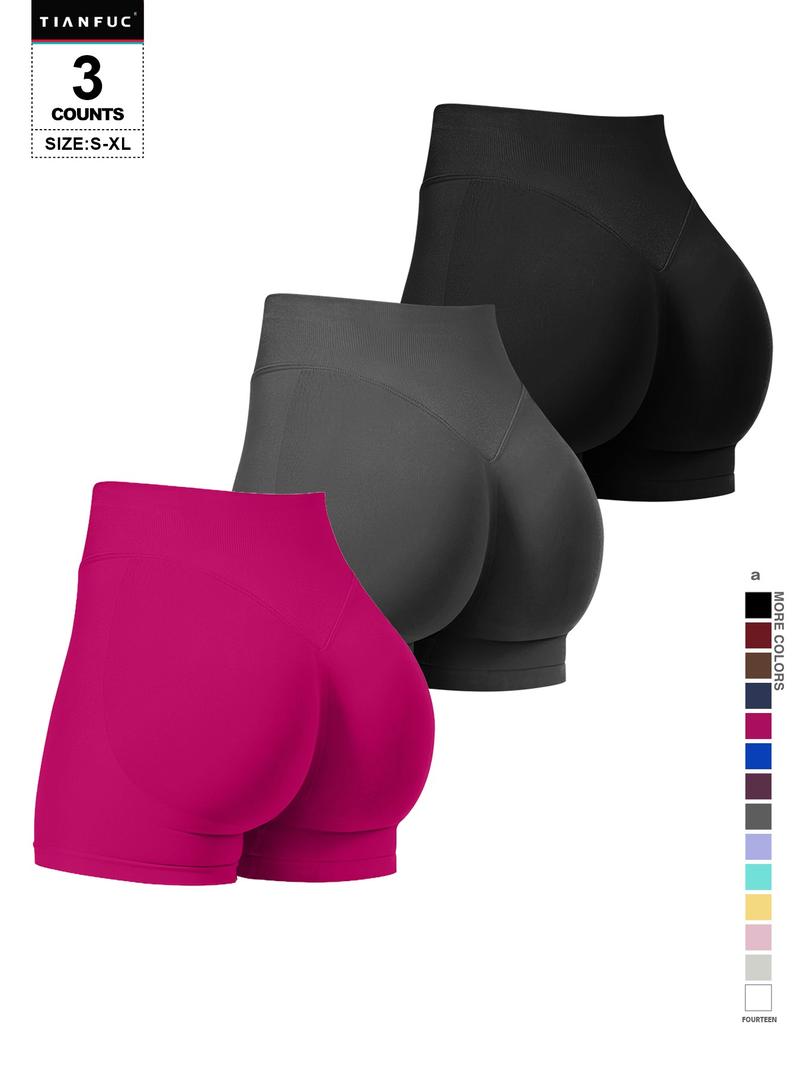 Women's Seamless Butt Lifting Sports Shorts For Gym Workout