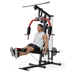 Home Gym Machine, Weight Machines for Home Gym Full Body Workout Strength Training Equipment with Chest Press, Leg Extension, LAT Pulldown and Cable System