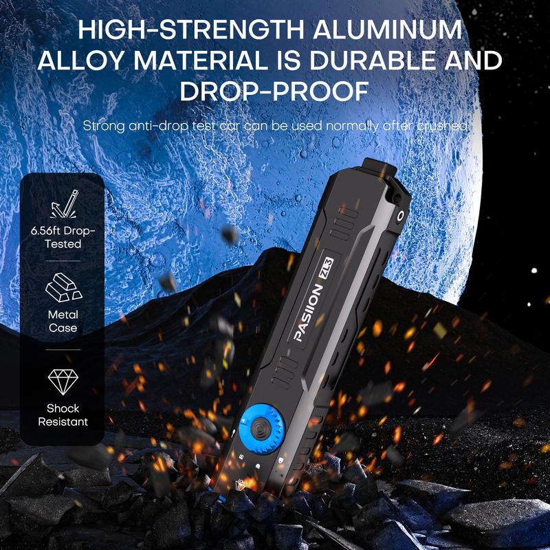 1500 Lumens Rechargeable EDC Flat-Panel High-Lumen Flashlight with Green Laser, UV and LED Combo, Portable Pocket Light for Outdoor Emergency Use