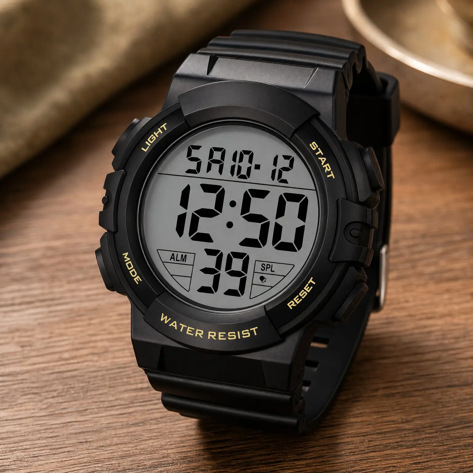 Men's Digital Sports Military Watch with Large LED Face, Waterproof Tactical Wristwatch with Backlight, Alarm, Stopwatch for Training, Outdoor Activities & Daily UseGift