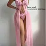 【Black Friday】Women’s Sexy Floral Lace and Mesh Nightgown Set with Fitted Bodice, Including 1 Nightgown and 1 Matching Panty, Elegant, Comfortable, and Stylish Sleepwear and Loungewear
