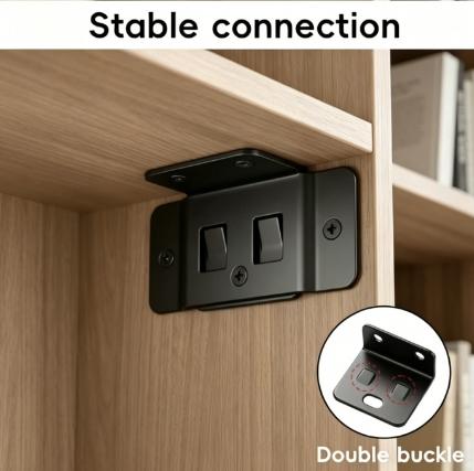 6Pack Quick Fitting Furniture Joint Bracket,Duty Corner Brace Joint Right Angle Bracket, Stainless Steel Furniture Corner Connectors with Screws for Drawers, Cabinets,Tables,and Chairs father‘s day gift Corner Brackets