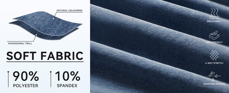 CHARTOU women's casual washed bubble sleeve denim button up shirt cute retro denim short sleeved top