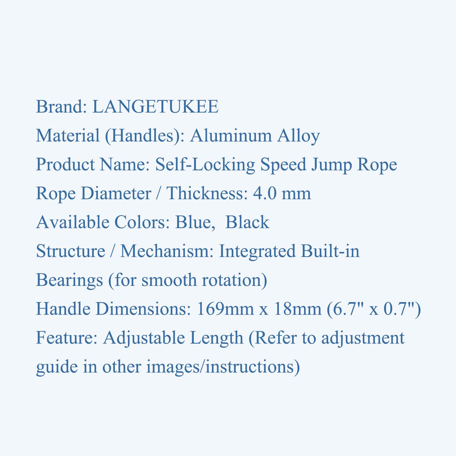 Speed Jump Rope with Ball Bearings – Tangle-Free Design, Adjustable Steel Cable, Non-Slip Lightweight Handles | Home Gym Fitness Equipment, Exercise Essential & Thoughtful Easter Gift