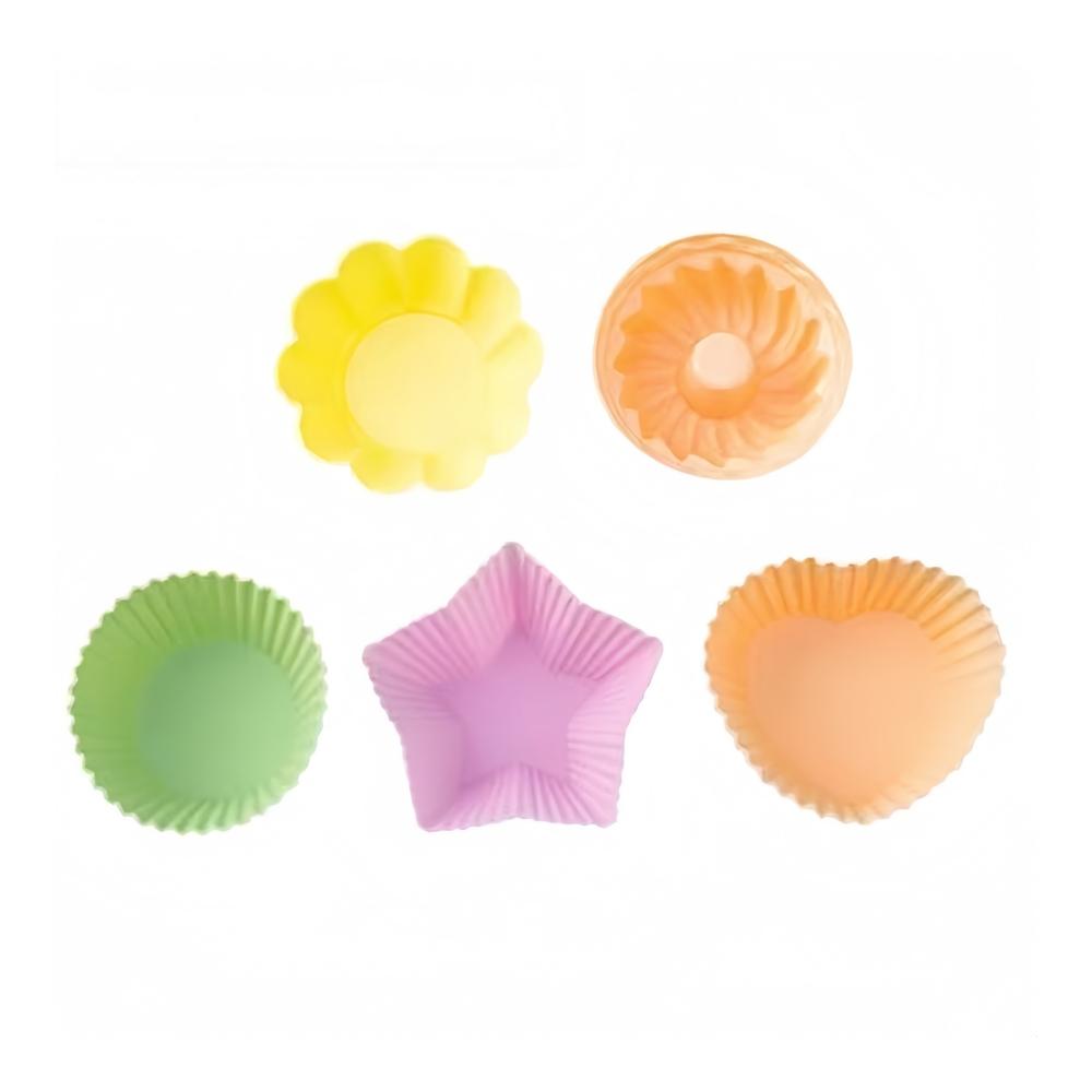 20pcs Reusable Silicone Cupcake Molds, Non-Stick Baking Mold for Paper Cupcakes, Kids Snacks, Pancakes, Dishwasher Safe, Food Grade
