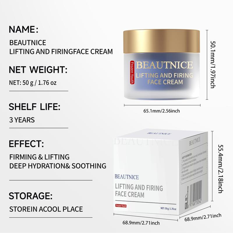 AAA-  BEAUTNICE Anti-Aging Face Cream - Hydrating Lifting & Firming Moisturizer with Niacinamide Hyaluronic Acid & Botanicals for Dry Skin - Moisture