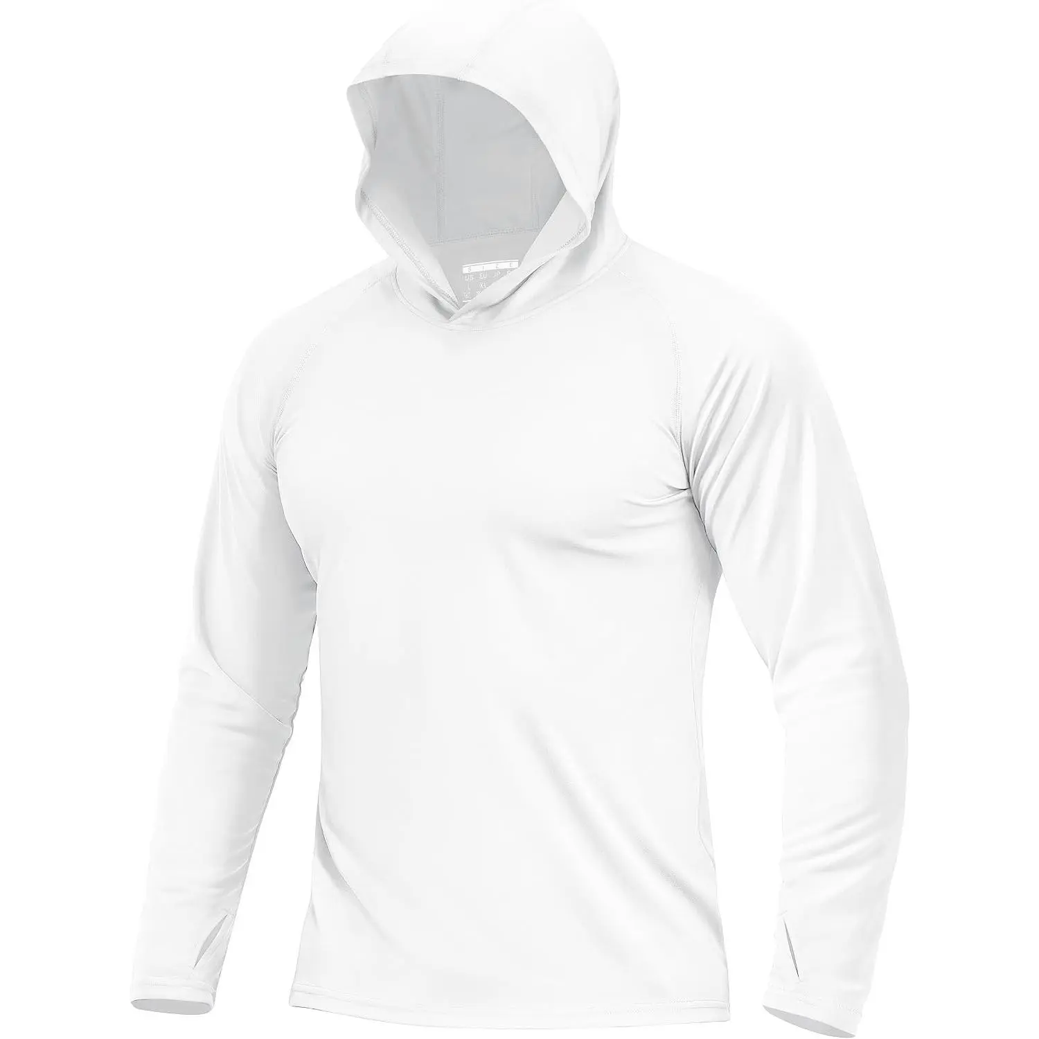 Men's UPF 50+ Sun Protection Lightweight Hoodie Shirt Long Sleeve Fishing Hiking Swim SPF UVGift