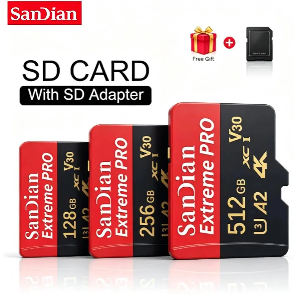SD Card Memory Micro TF 128GB 256GB Fast Transfer Durable Laptop 512GB Extreme Speed Reliable Switch 64GB High Tablet 2026