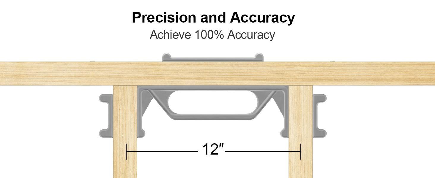 AltitudeCraft 12″/16″/24″ Precision Stud Layout Tool for Quick, Accurate Framing - Ideal for Construction & Home Projects