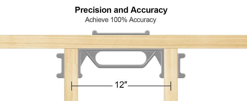 AltitudeCraft 12″/16″/24″ Precision Stud Layout Tool for Quick, Accurate Framing - Ideal for Construction & Home Projects