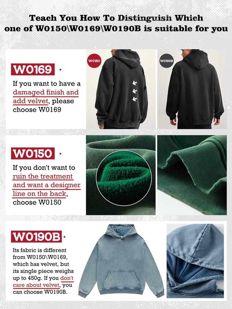 FAIABLE Unisex Casual Oversized Vintage Wash Hoodie Plush Heavyweight Cotton for Couples Stylish Streetwear College Winter Long Sleeve Sweatshirts