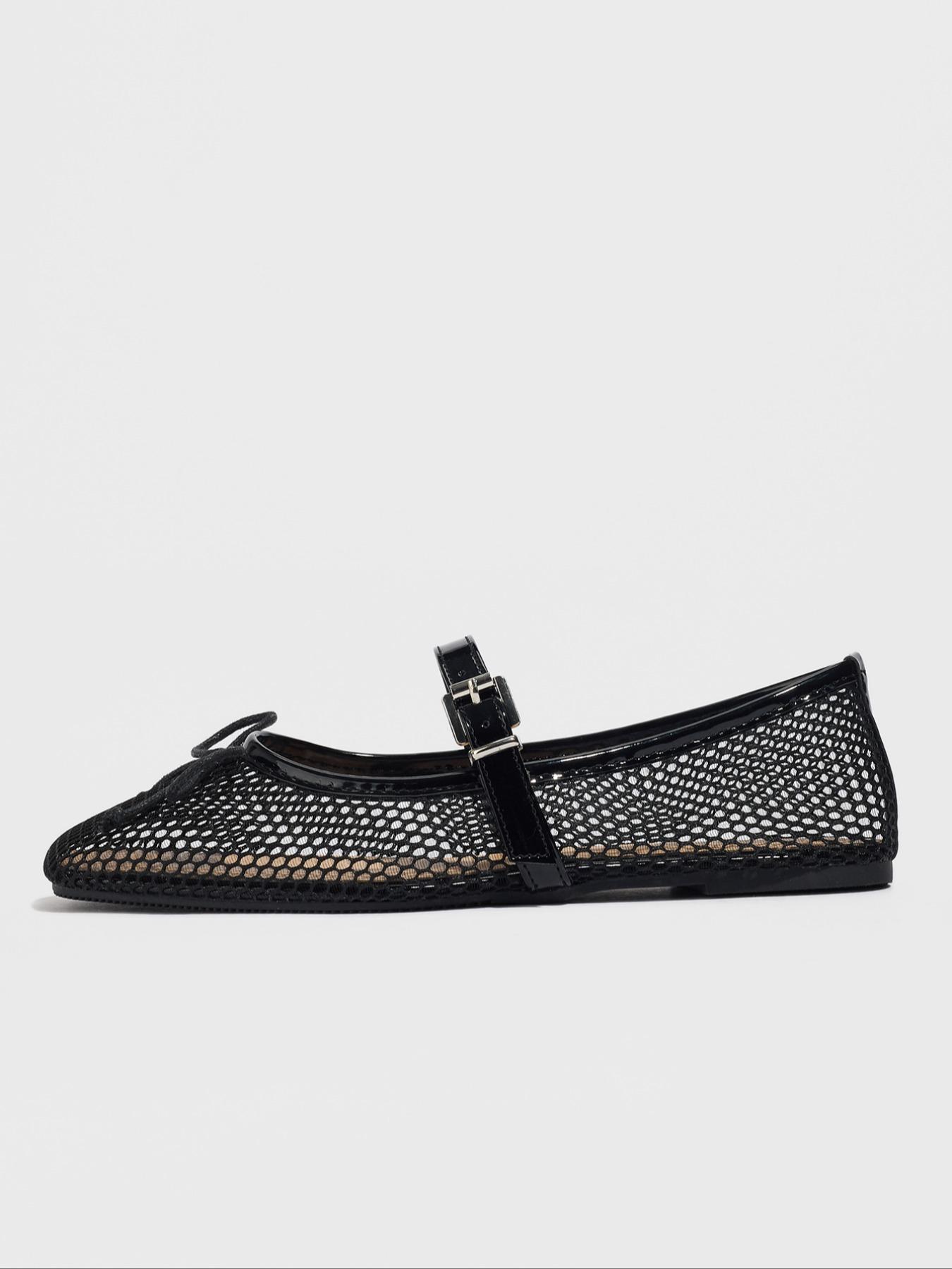 Women's Fashionable Solid Color Hollow Out Design Mary Jane Shoes, Casual Comfortable Breathable Flat Shoes for Summer, Lightweight Comfortable Shoes for Daily Wear, Girl, Mary Jane Flats