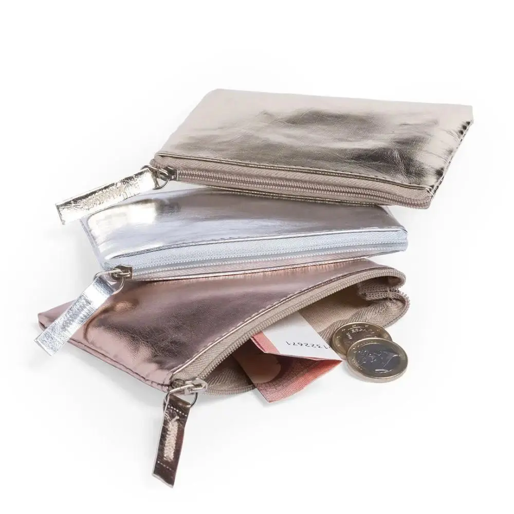 Portable Soft PU Leather Coin Purses Storage Waterproof Short Wallet Zipper Slim Purse