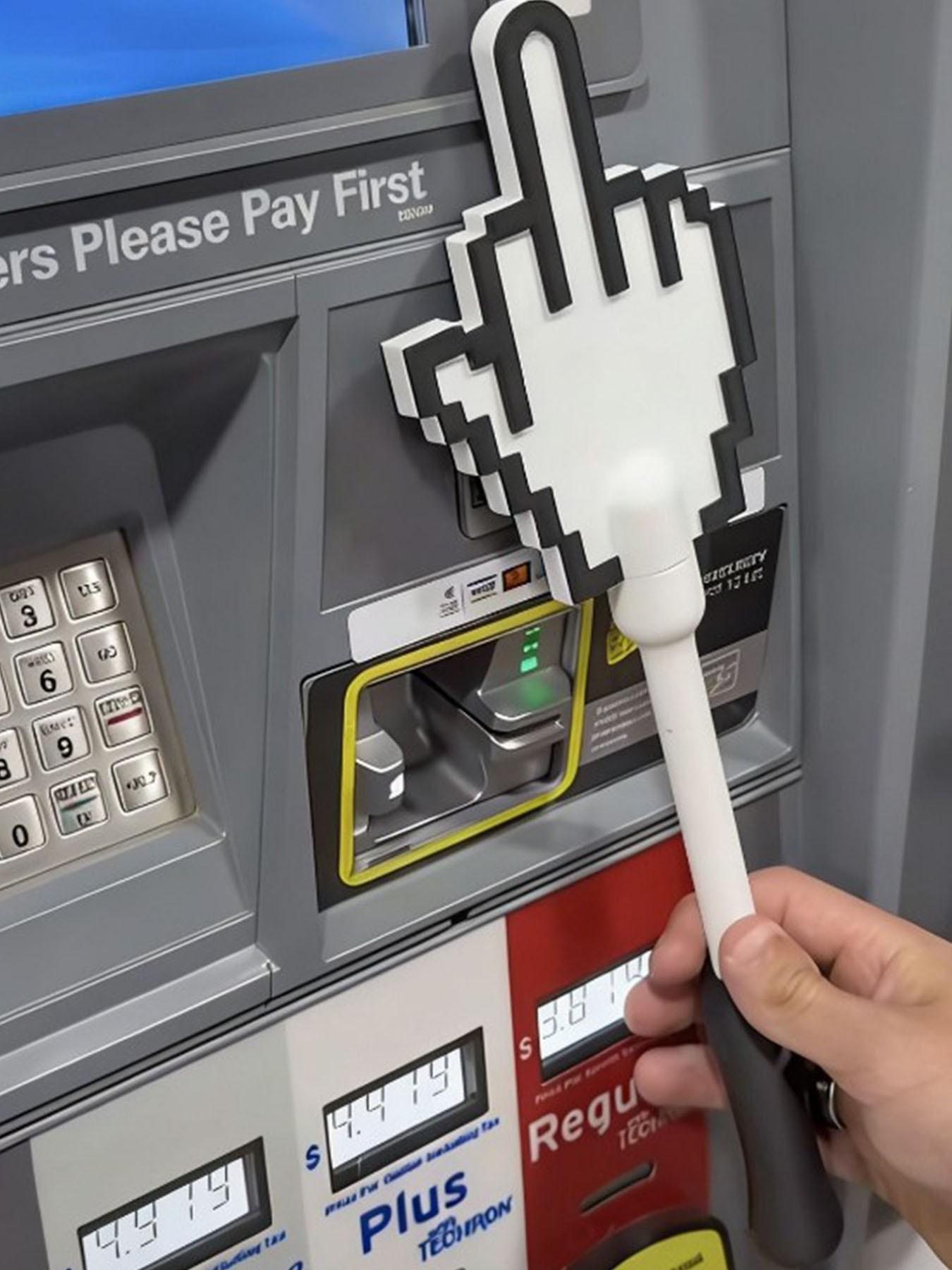 3D Printed Magic Wand Touch Payment, Non-Contact Card Holder, Middle Finger Magic Wand, Ideal for Contactless Payments, Perfect for Card Transactions