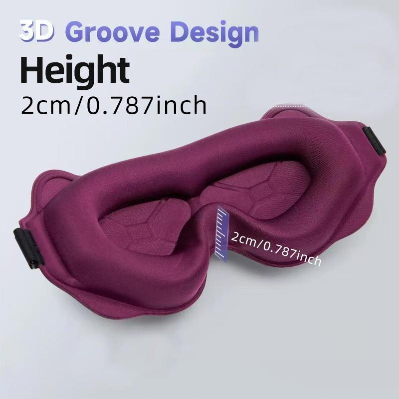 3D stereoscopic sleep eye mask, designed to extend eyelashes, with adjustable shoulder straps for molded masks at night, and a 100% light blocking eye mask, suitable for travel, yoga, and napping